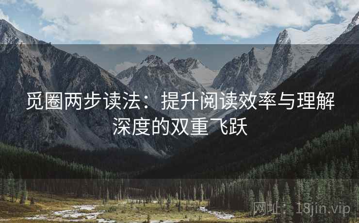 觅圈两步读法：提升阅读效率与理解深度的双重飞跃